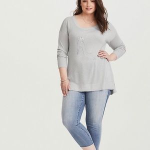 Torrid Cinderella grey tunic